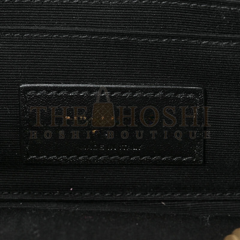 Y51 MINI BECKY DOUBLE ZIP BAG IN GRAINED QUILTED LAMBSKIN 608941 (19*11*5cm) Master Quality